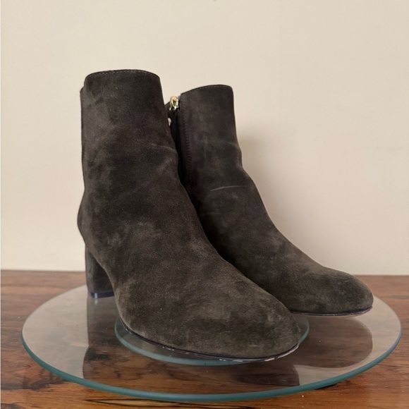 AGL Suede Block Heel Ankle Boot - Picture 9 of 16